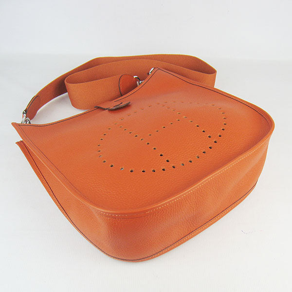 Hermes Luxury Evelyne I Handbag Orange Travel Bag