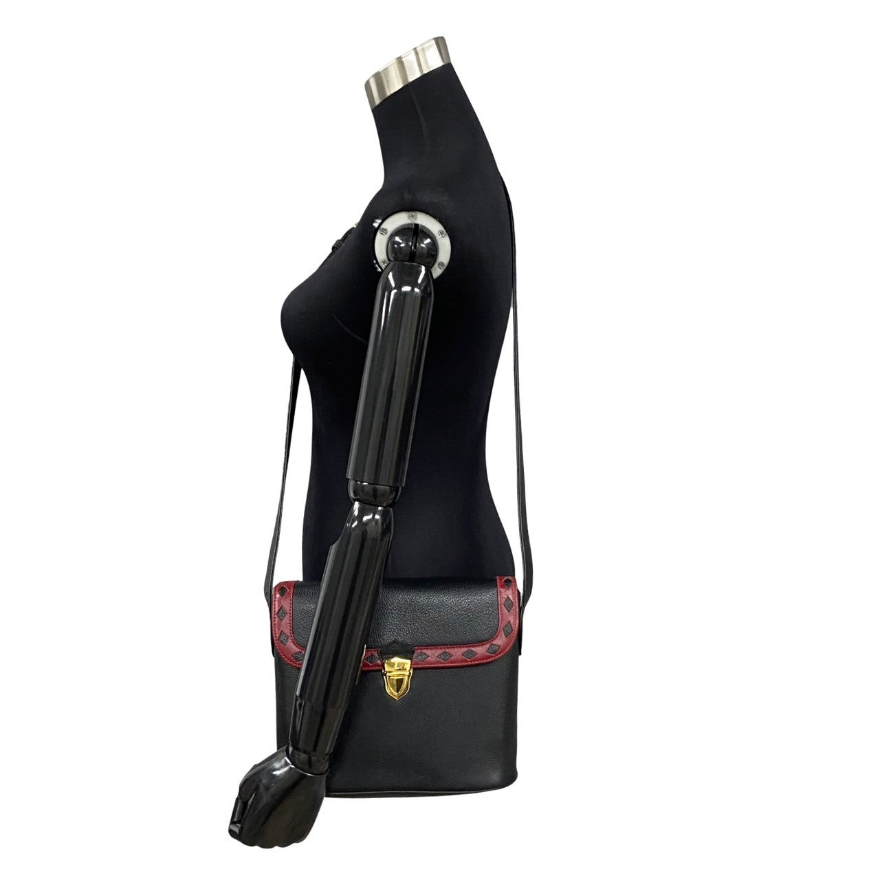 YSL Saint Laurent Yves Shoulder Bag Women Leather Black