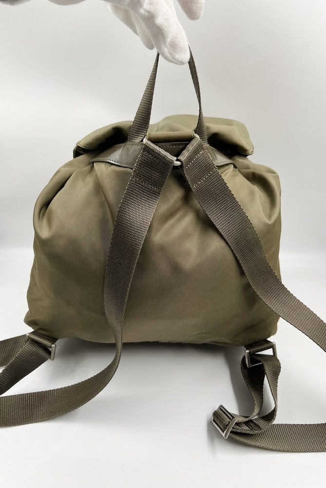 Prada Olive Backpack Nylon