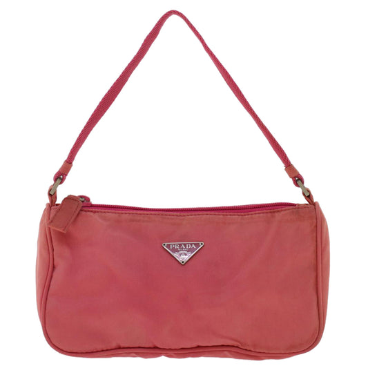 Prada Accessory Pouch Luxury Handbag Nylon Pink Clutch Bag Nylon Pink 48012