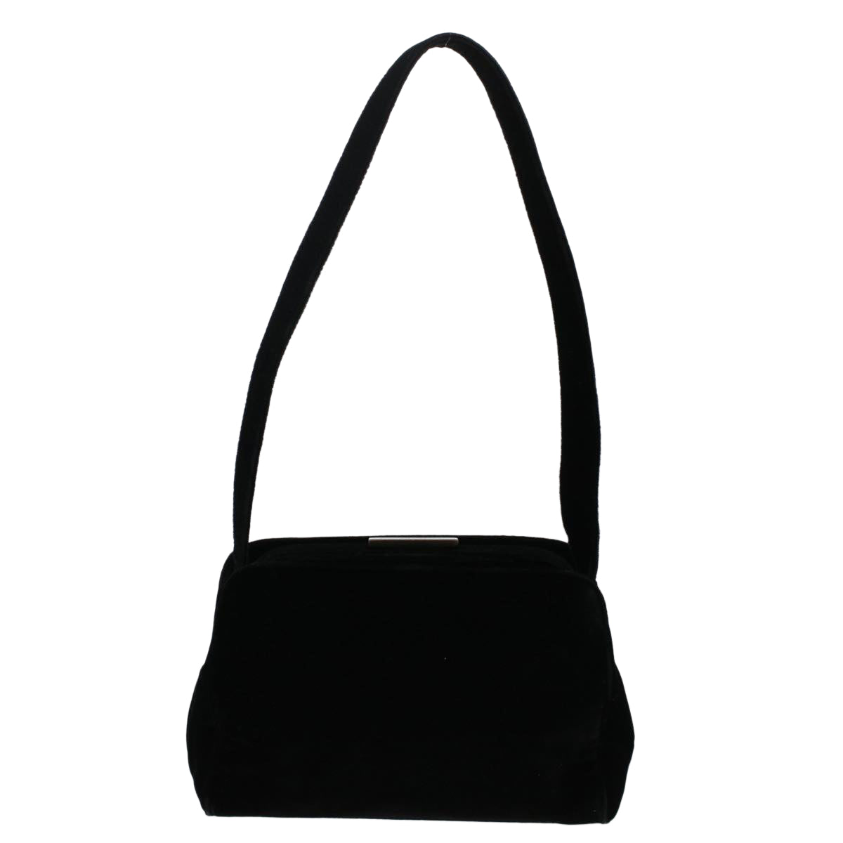Prada Shoulder Bag Velor Black