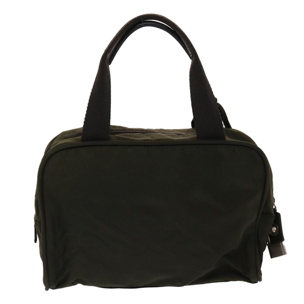 Prada Hand Bag Khaki Nylon Travel Bag Nylon Khaki 48613