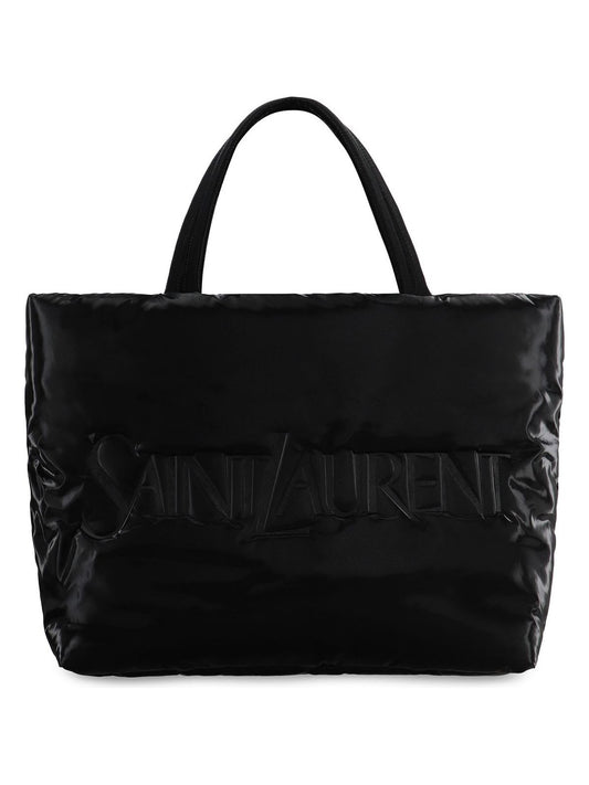YSL Saint Laurent Saint Laurent Trending Men Padded Tote In Nylon Black Tote Bag