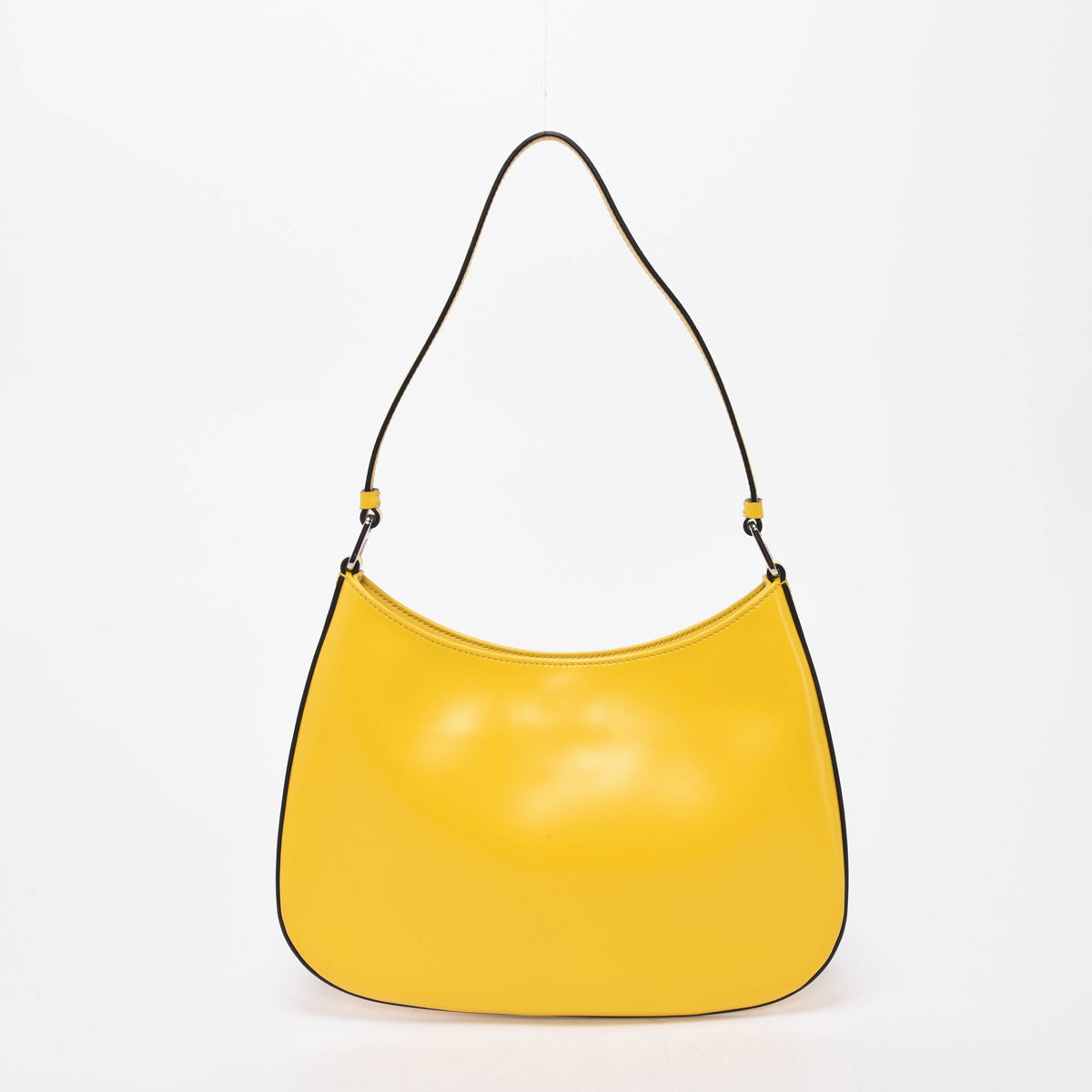 Prada Brushed Calfskin Cleo Shoulder Bag Yellow