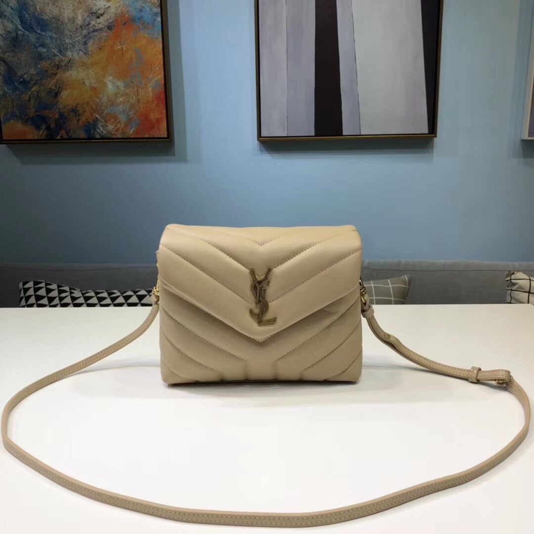 YSL Saint Laurent YSL Top Quality Loulou Shoulder Bag For Beige Mini