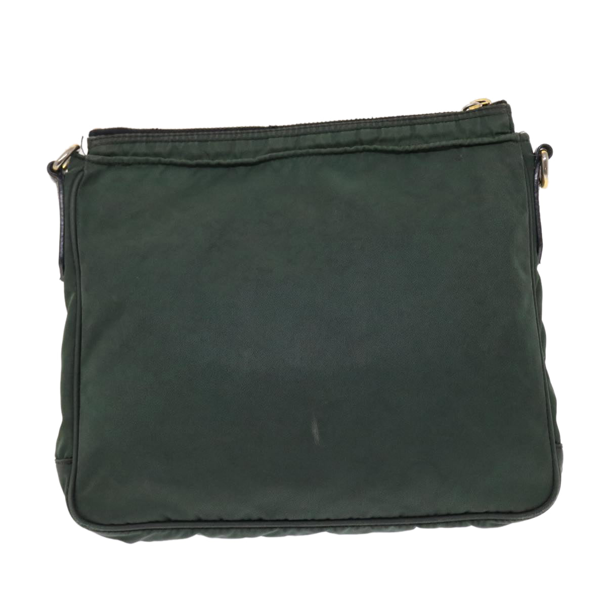 Prada Shoulder Bag Auth Nylon Green Green Auth 49588