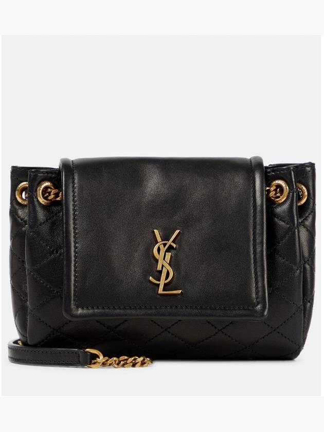 YSL Saint Laurent Saint Laurent Trending Nolita Lambskin Bag Black Mini Travel Bag