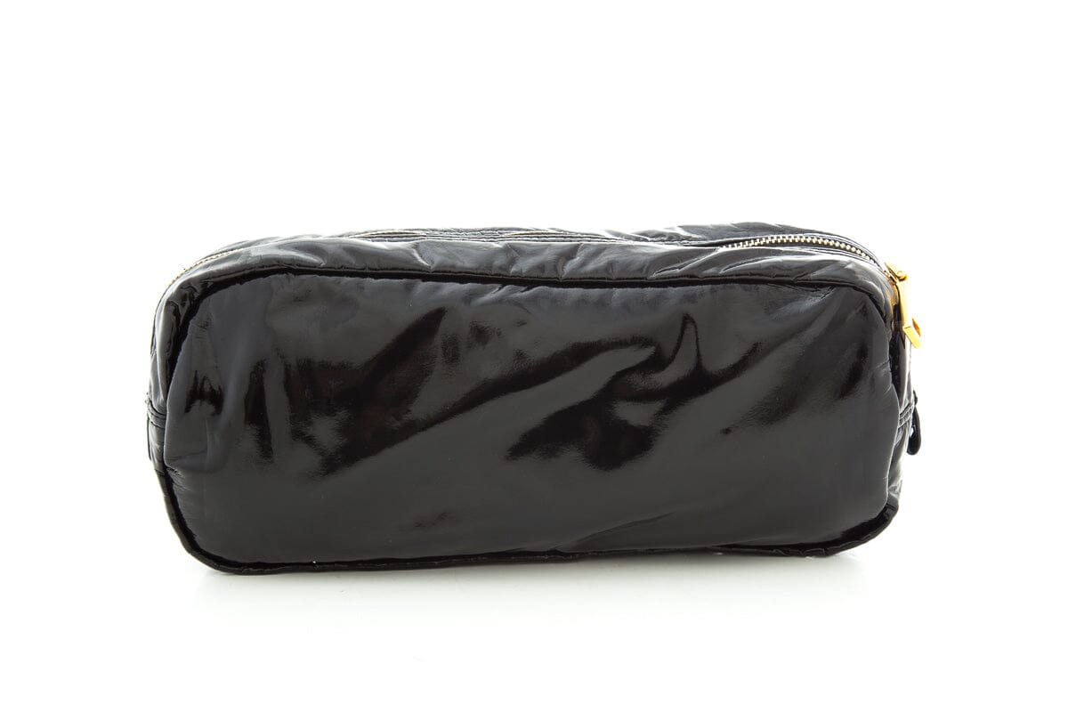 Prada Pouch Luxury Handbag Patent Black Clutch Bag