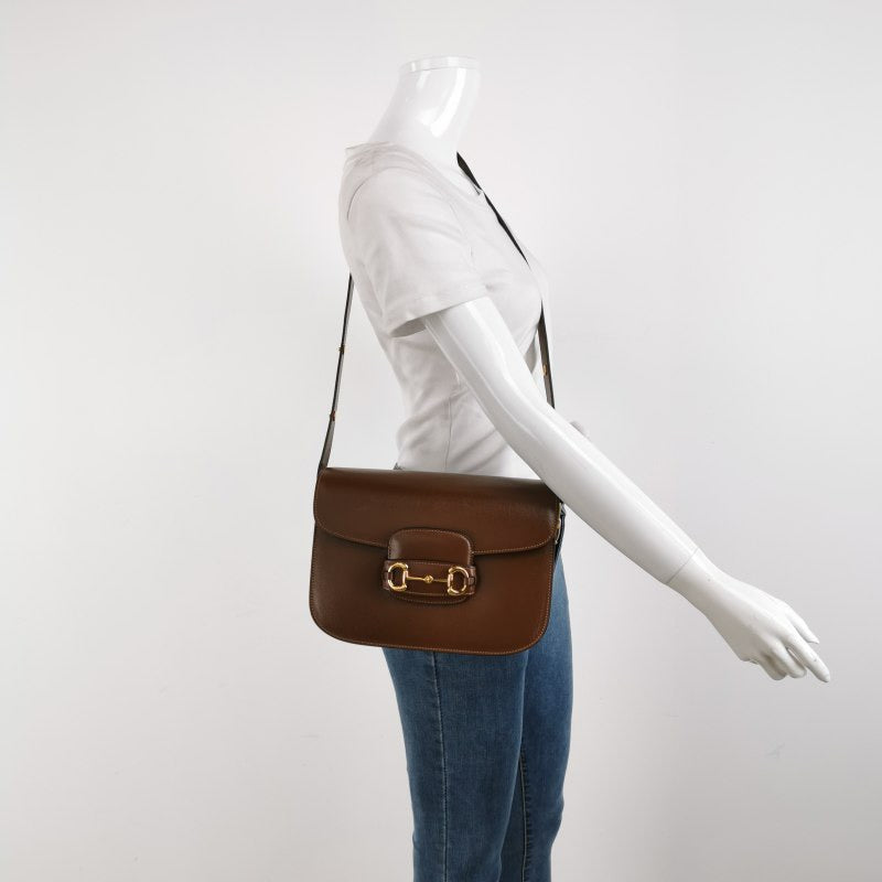 Gucci Horsebit Caramel Leather Brown Small Shoulder Bag Leather 6