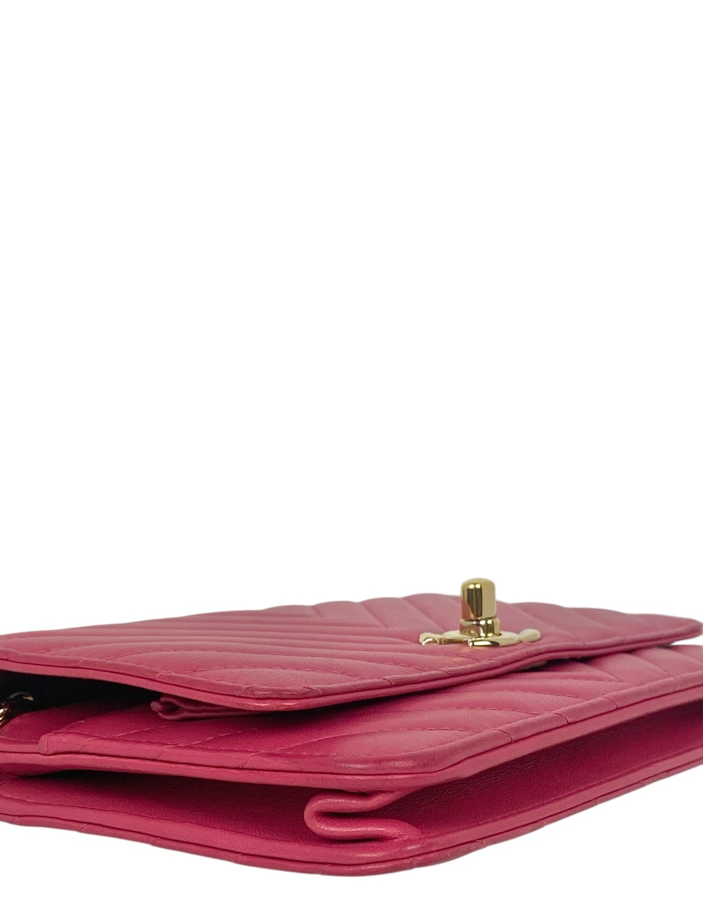 Chanel Pink Chevron Trendy CC WOC Bag