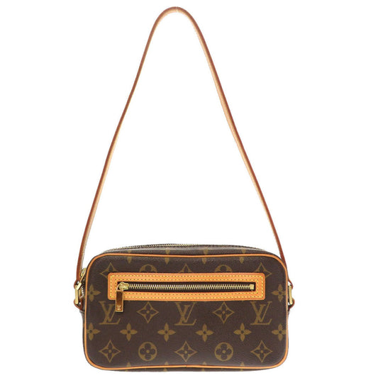 Louis Vuitton M51183 Pochette cite Monogram Canvas Brown Shoulder Bag