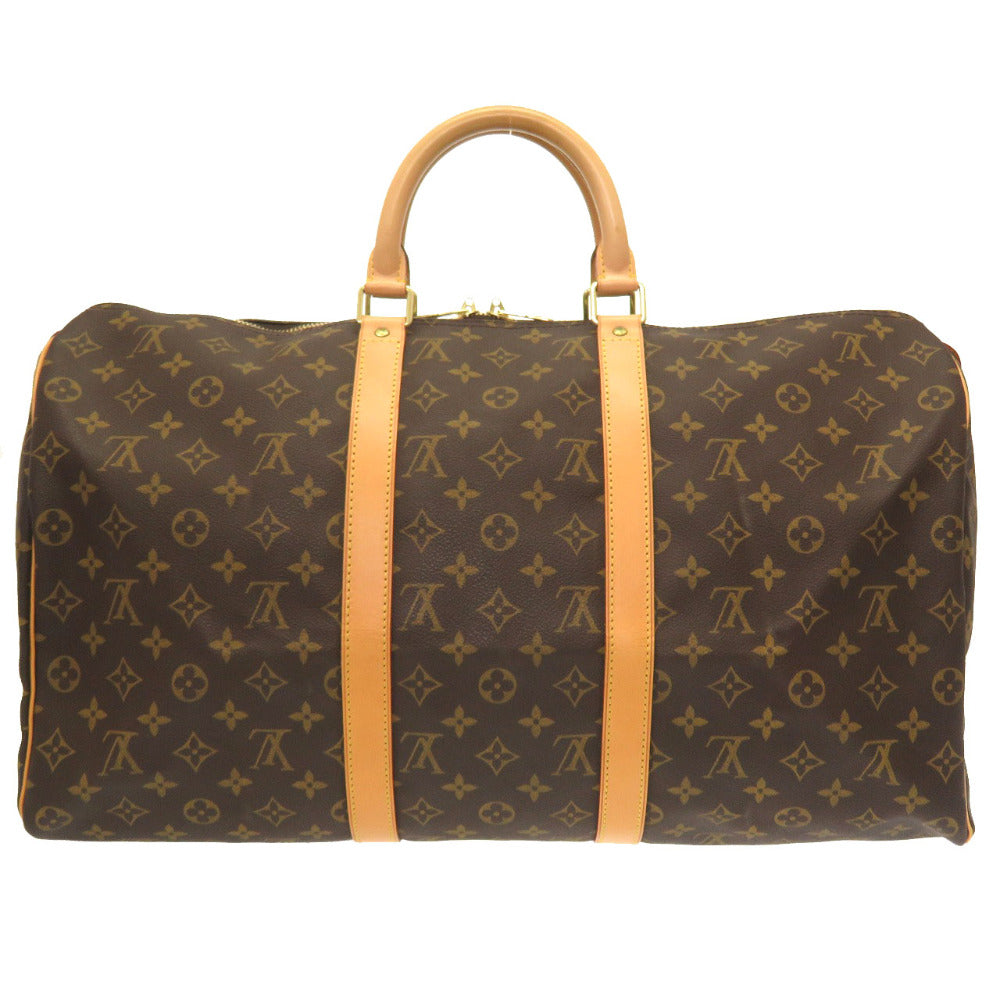 Louis Vuitton Boston Duffel M41426 Keepall 50 Monogram Canvas Brown Travel Bag 4G0072Lzg5