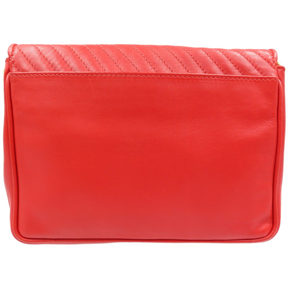 Shoulder Bag Women Leather Red