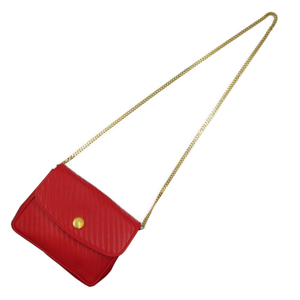 Shoulder Bag Women Leather Red
