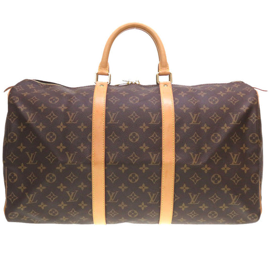 Louis Vuitton Boston Duffel M41426 Keepall 50 Monogram Canvas Brown Travel Bag 4L0062Gsb5