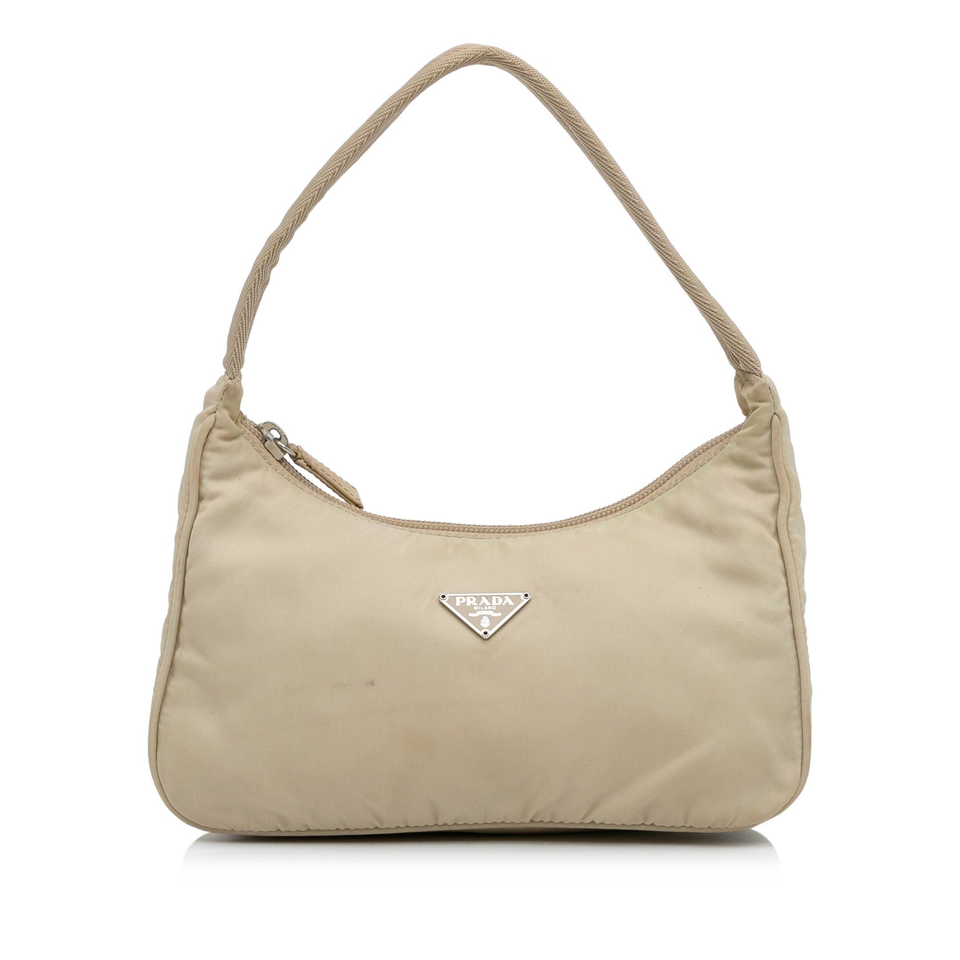 Prada Prada Tessuto Baguette Brown Nylon Canvas Travel Bag