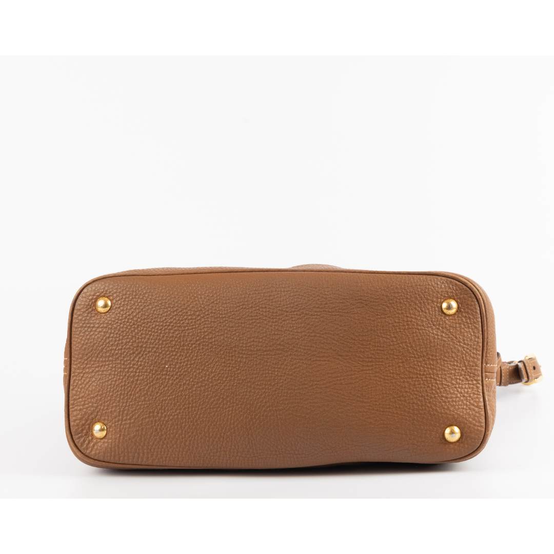Prada Diano Hobo Bag Leather Brown Shoulder Bag