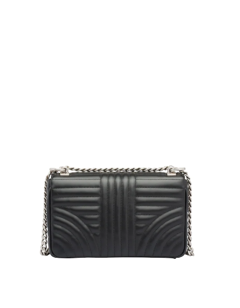 Prada Diagramme Bag Leather Black Medium Travel Bag