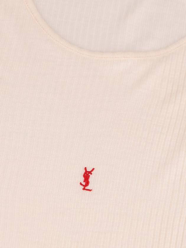YSL Saint Laurent Luxury Trending Cassandre Wool Sleeveless Handbag White Logo Embroidered Travel Bag
