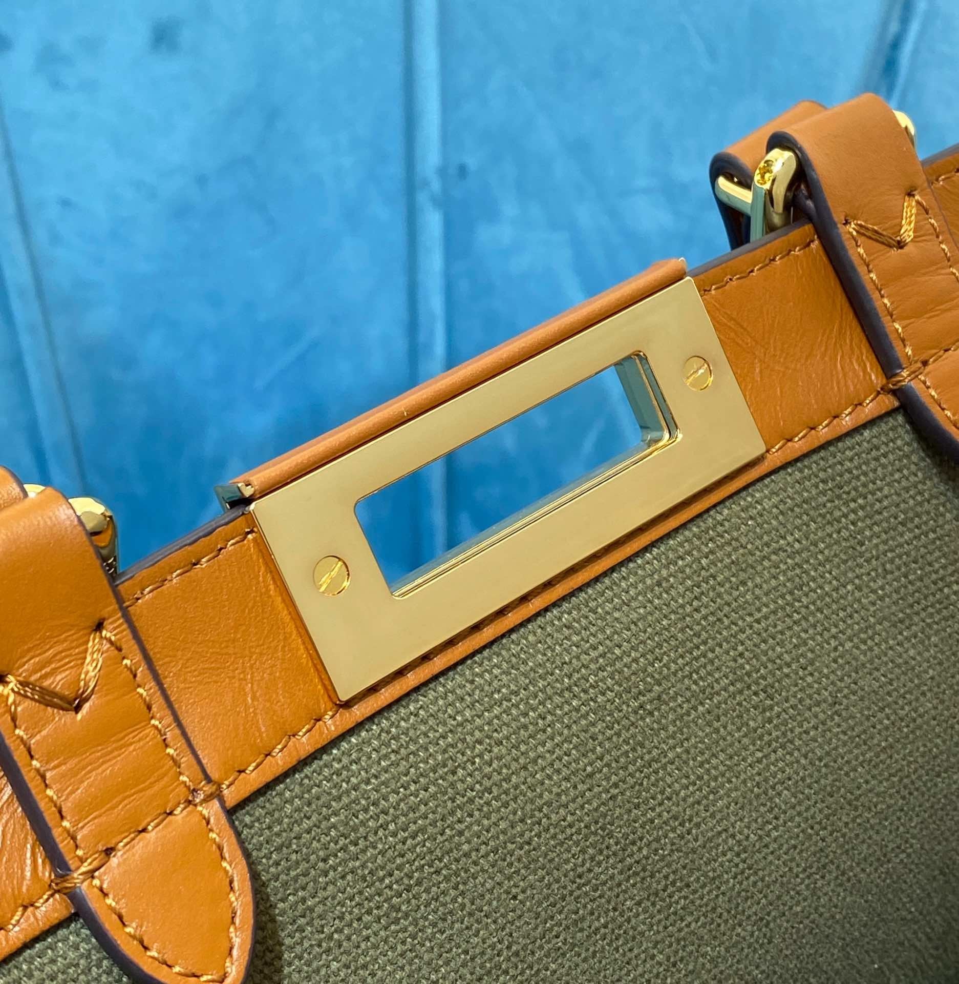 Fendi Khaki Ff Tote Bag