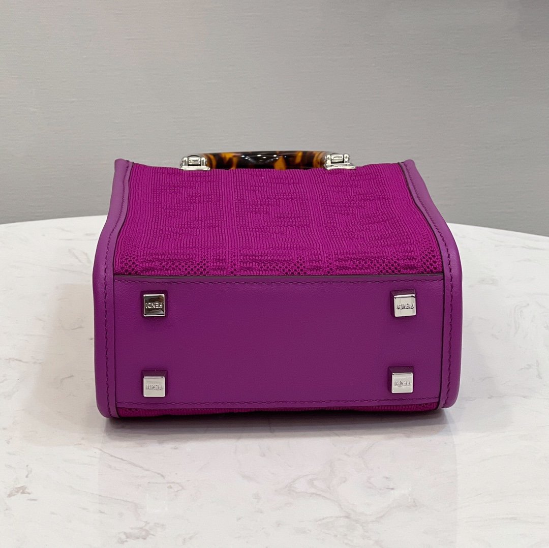 Fendi Top QualityTop Quality Sunshine Shopper Mini FF Crossbody Bag
