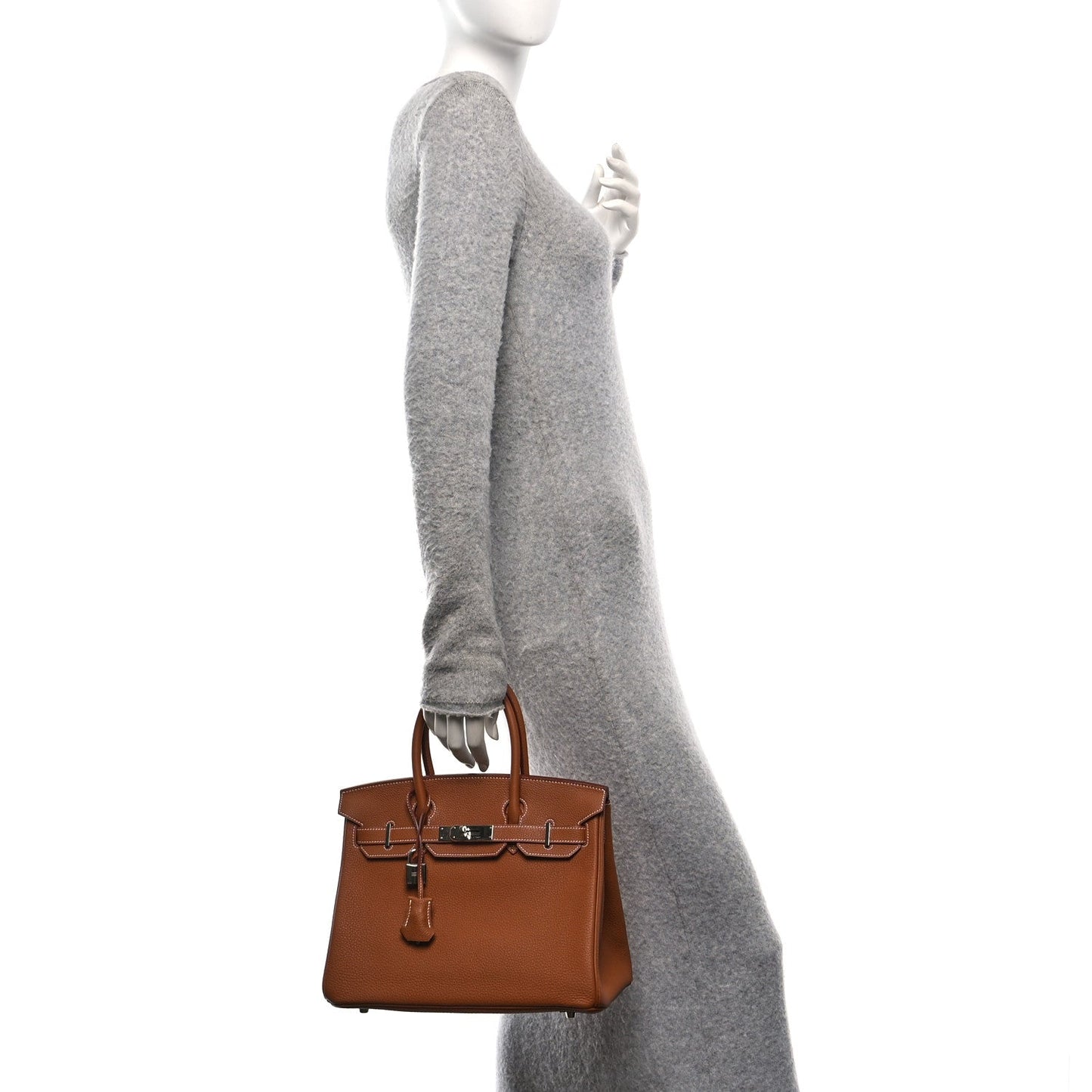 Hermes Togo Birkin Handbag Gold Travel Bag 30 Gold 1726642