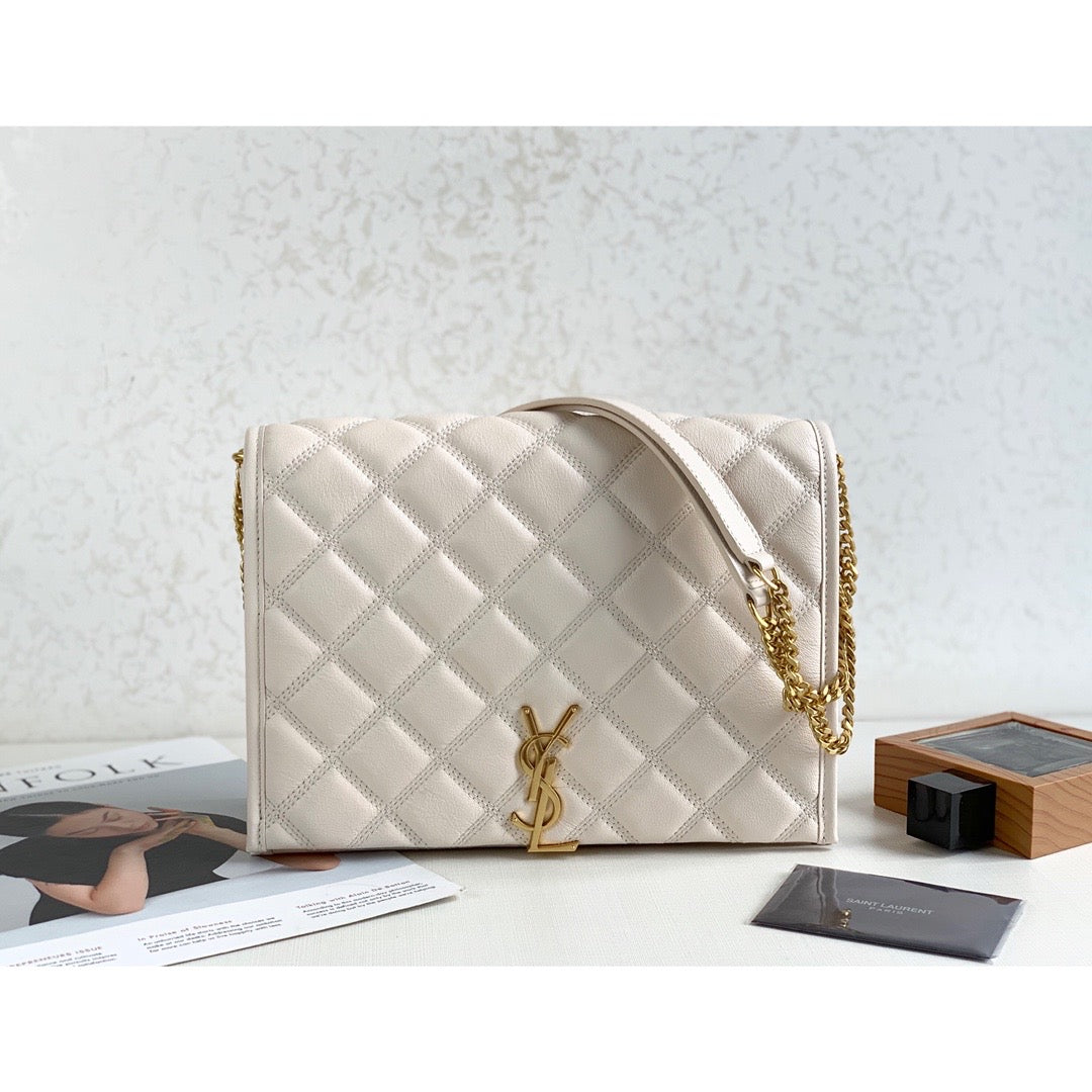 YSL Saint Laurent Lou Shoulder Bag Quilted Chain 105In27Cm Ysl 3633