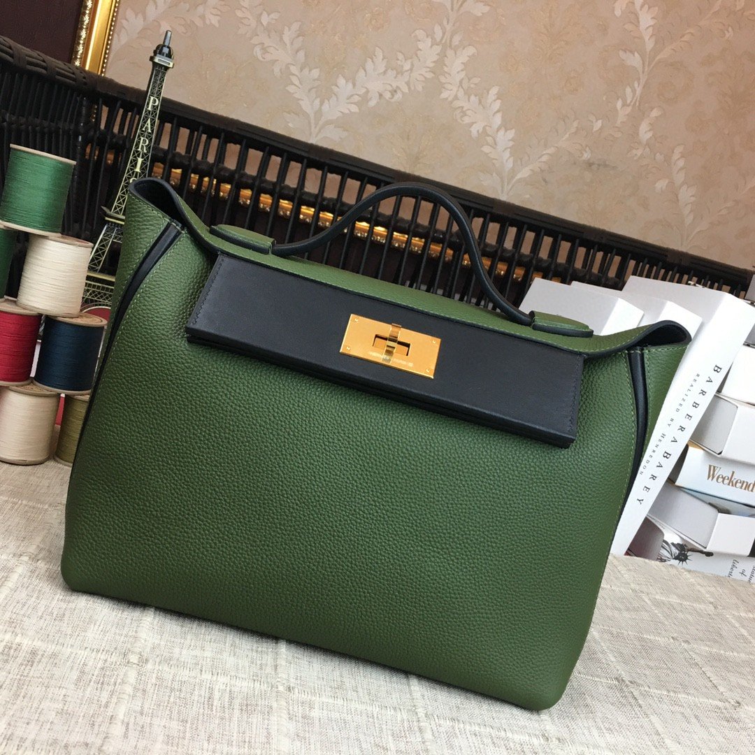Top Quality Clemence Swift Toned Hardware For Green Gold Shoulder Bag