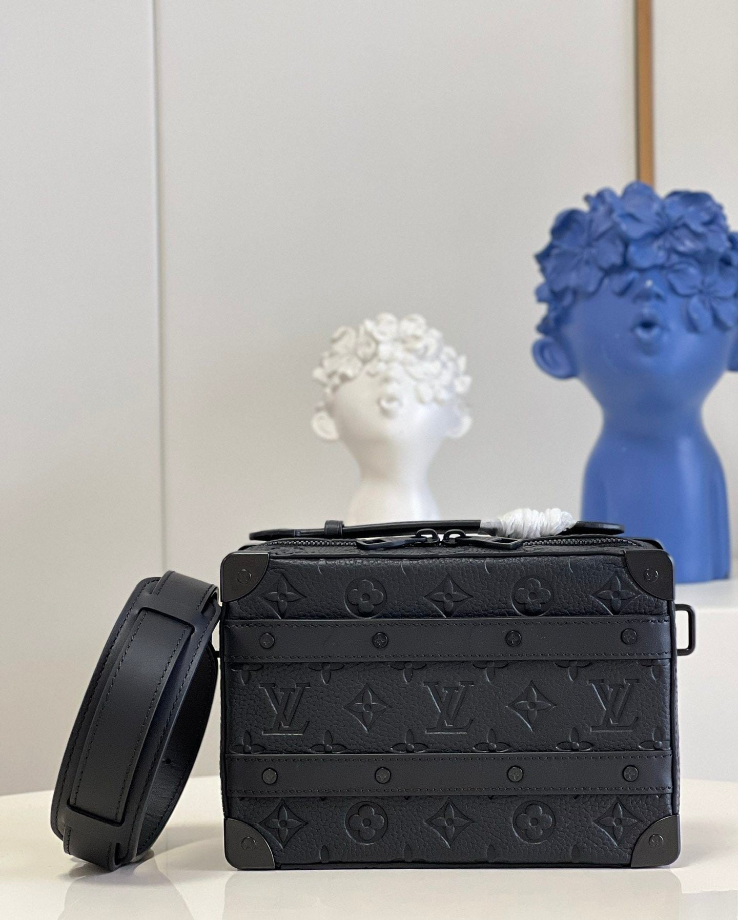 Top Quality Handle Soft Trunk Taurillon For Monogram Black Travel Bag