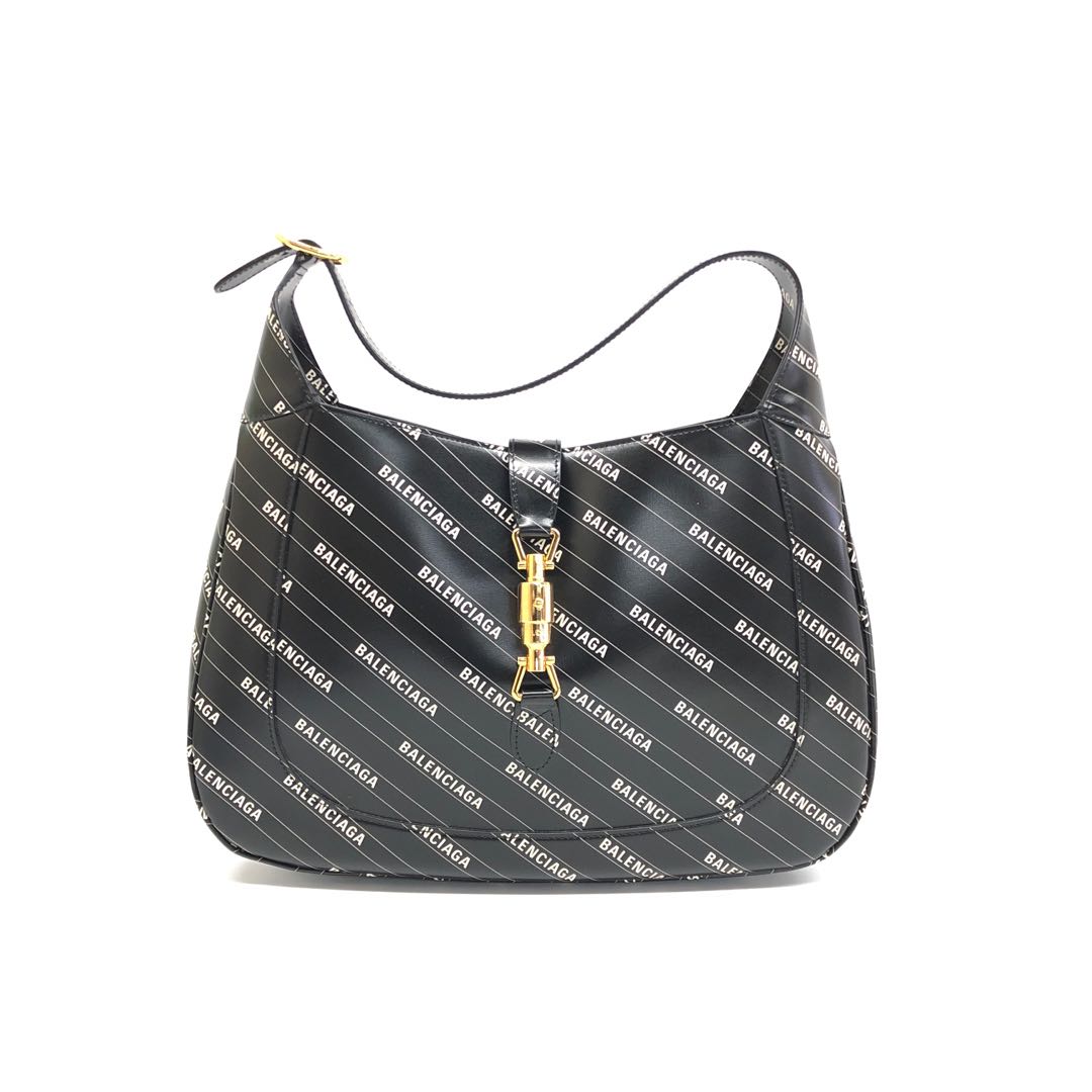 Gucci Balenciaga The Hacker Project Jackie Shoulder Bag Leather