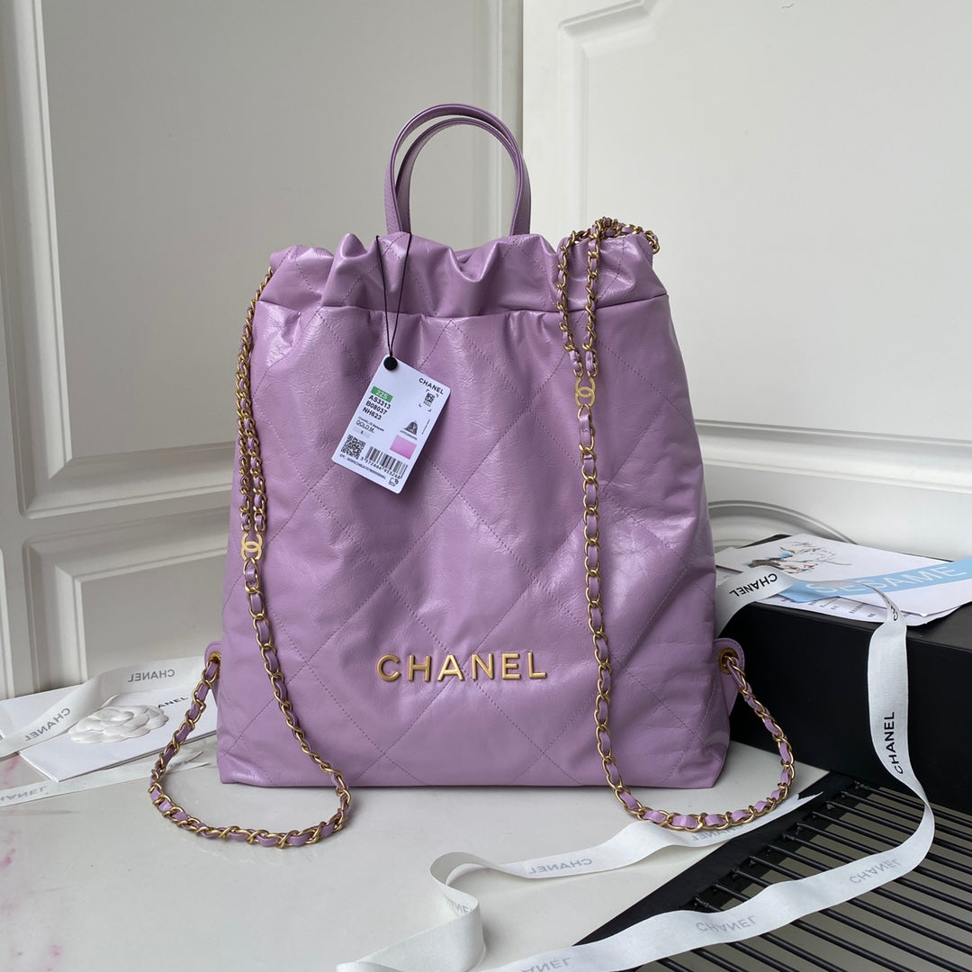 CHL Backpack Purple Shiny Large Bag