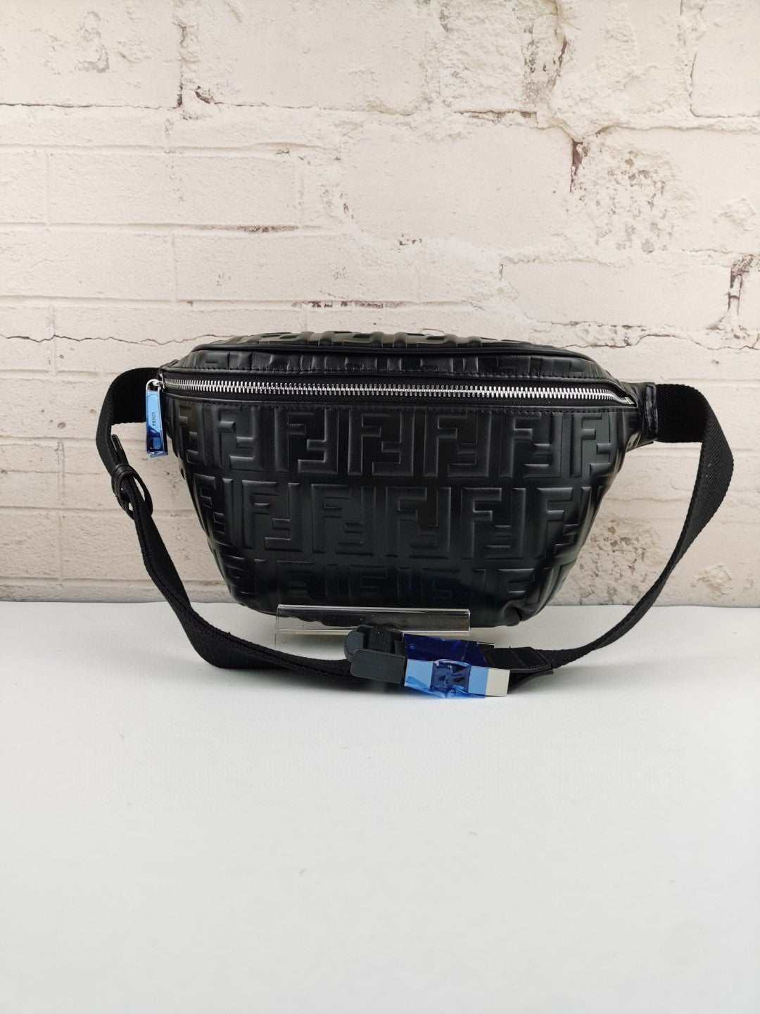 Fendi Top QualityTop Quality Belt Men, Black FF Accessory