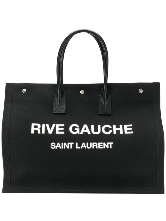 YSL Saint Laurent Saint Laurent Trending Men Rive Gauche Tote Black White Tote Bag Blackwhite 509415Faavr