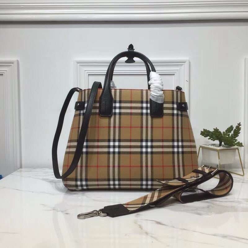Top Quality Ho Check Derby Metop Qualityum Black Tote Bag