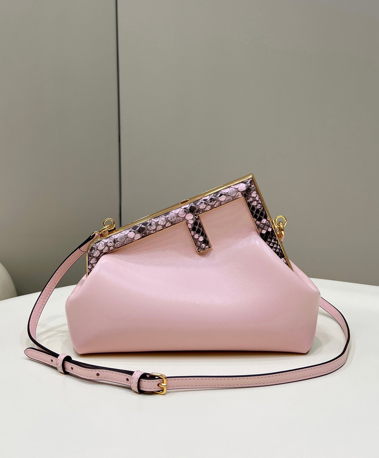 Top QualityTop Quality Top QualityTop Python Pink Small Handbag Bag 26Cm10In