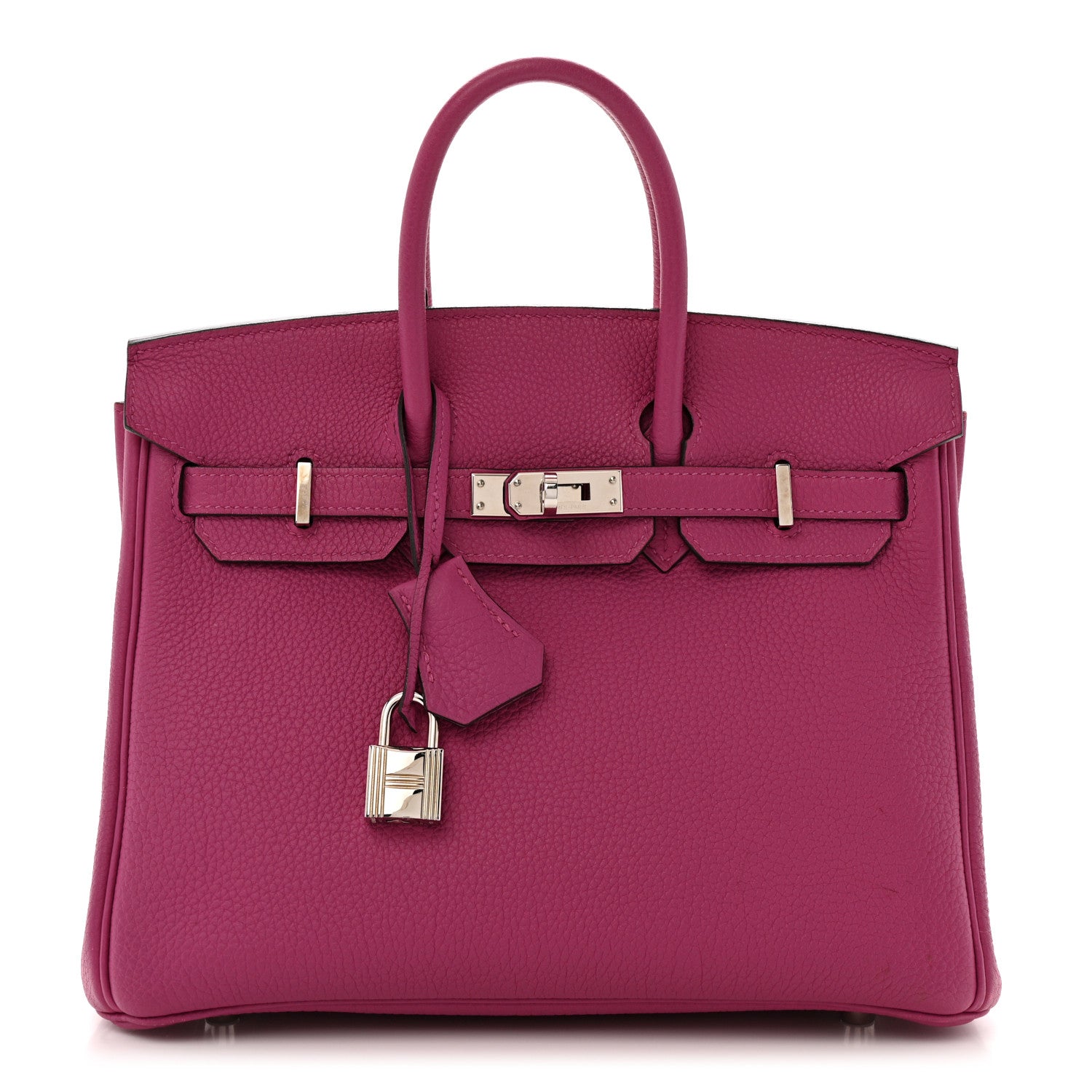 Hermes Togo Birkin Rose Pourpre Handbag Travel Bag