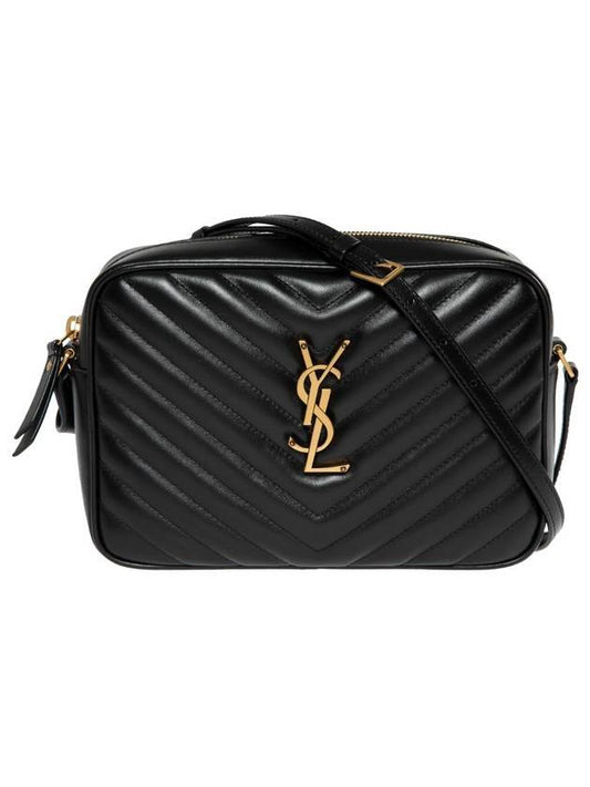YSL Saint Laurent Saint Laurent Trending Lou Quilting Cross Bag Black Logo Travel Bag