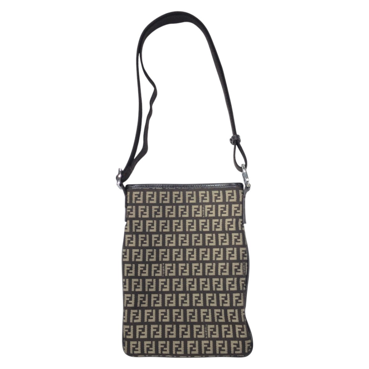 Fendi Shoulder Bag 8Bt079 Shoulder Bag Pochette Unisex Zucchino Canvas Brown