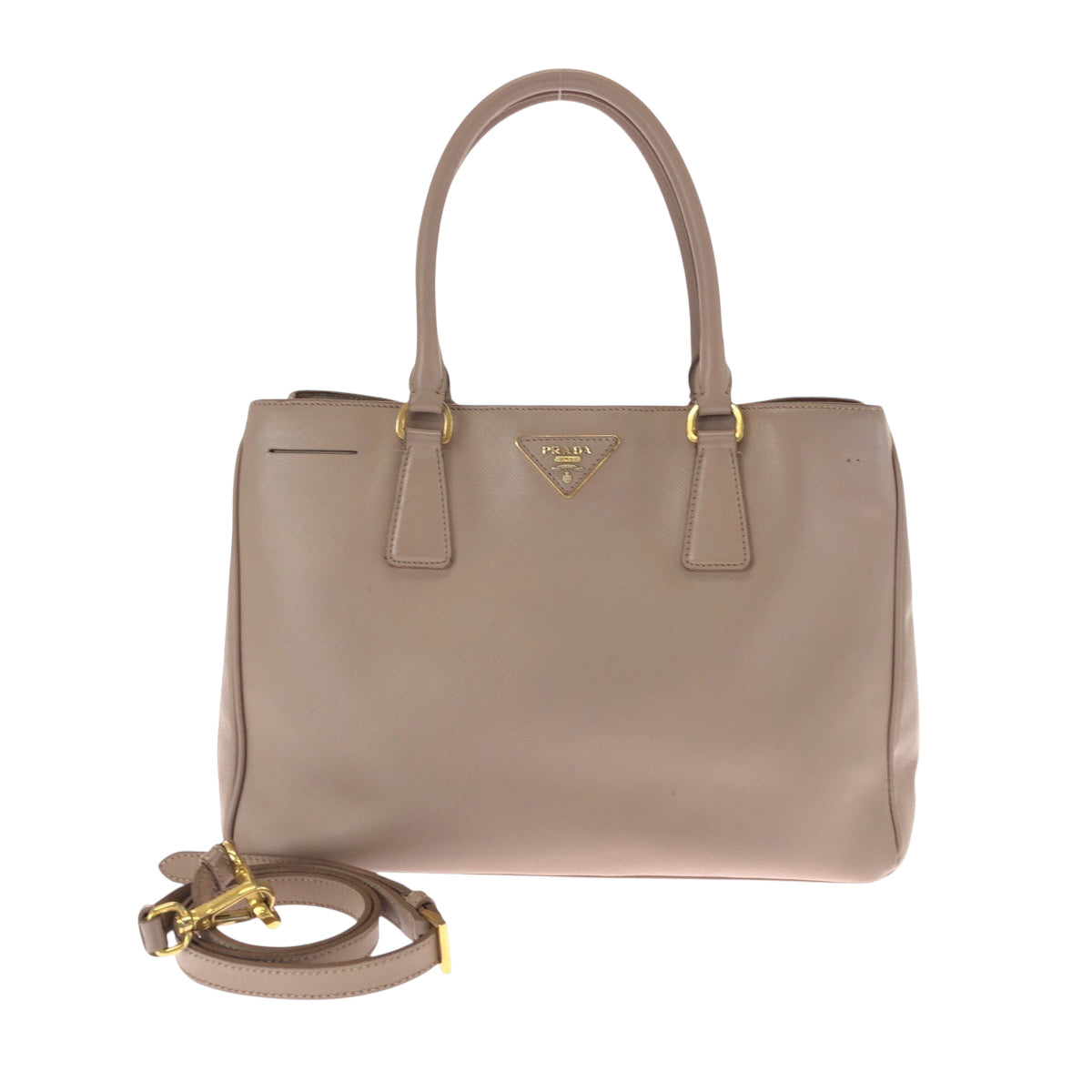 Tote Bag Metal Safiano Galilee Leather Pink
