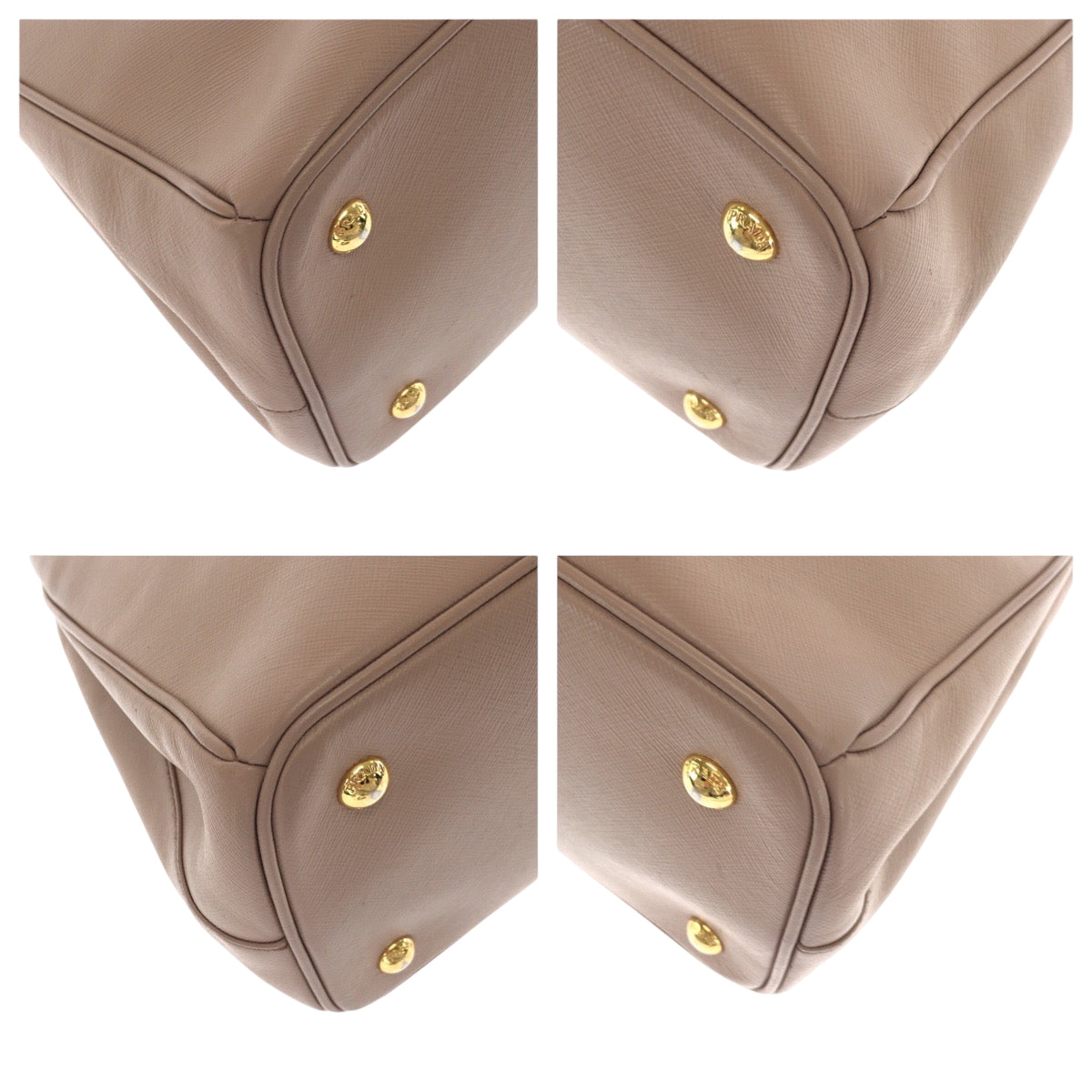 Tote Bag Metal Safiano Galilee Leather Pink