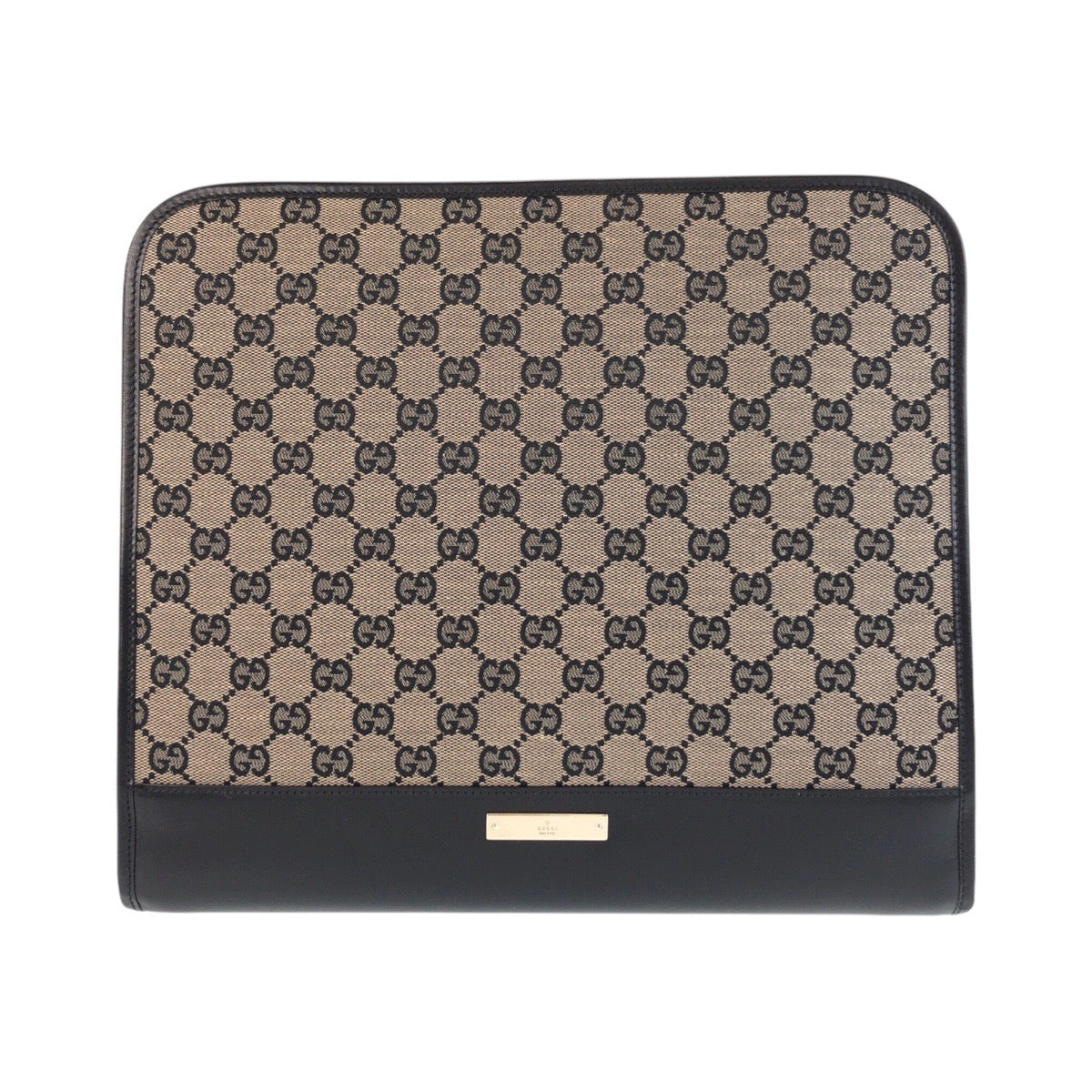 Gucci Business 019 GG Canvas Black Beige Travel Bag