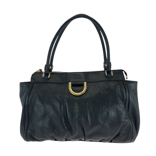 Gucci Abbey Leather Black Tote Bag
