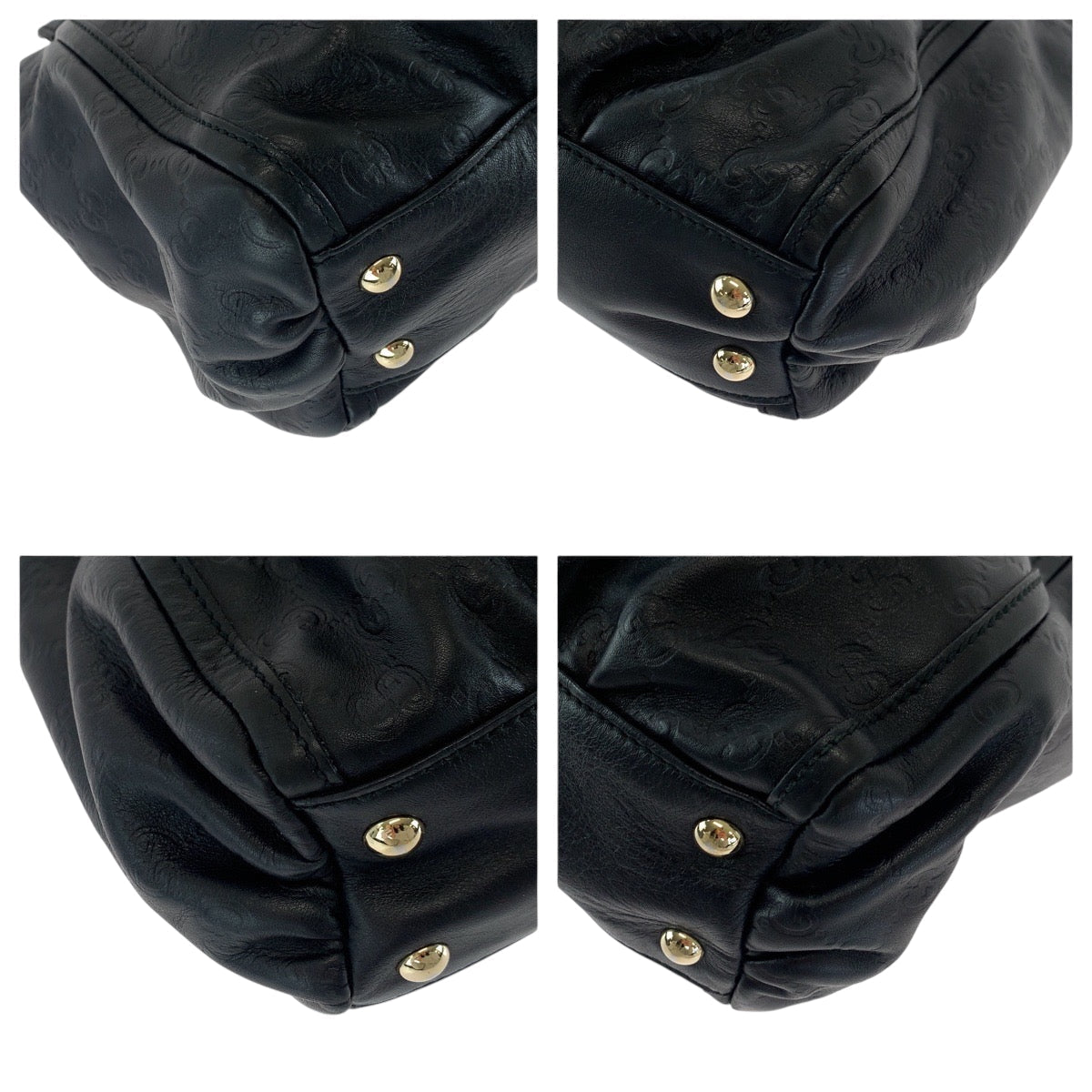 Gucci Abbey Leather Black Tote Bag