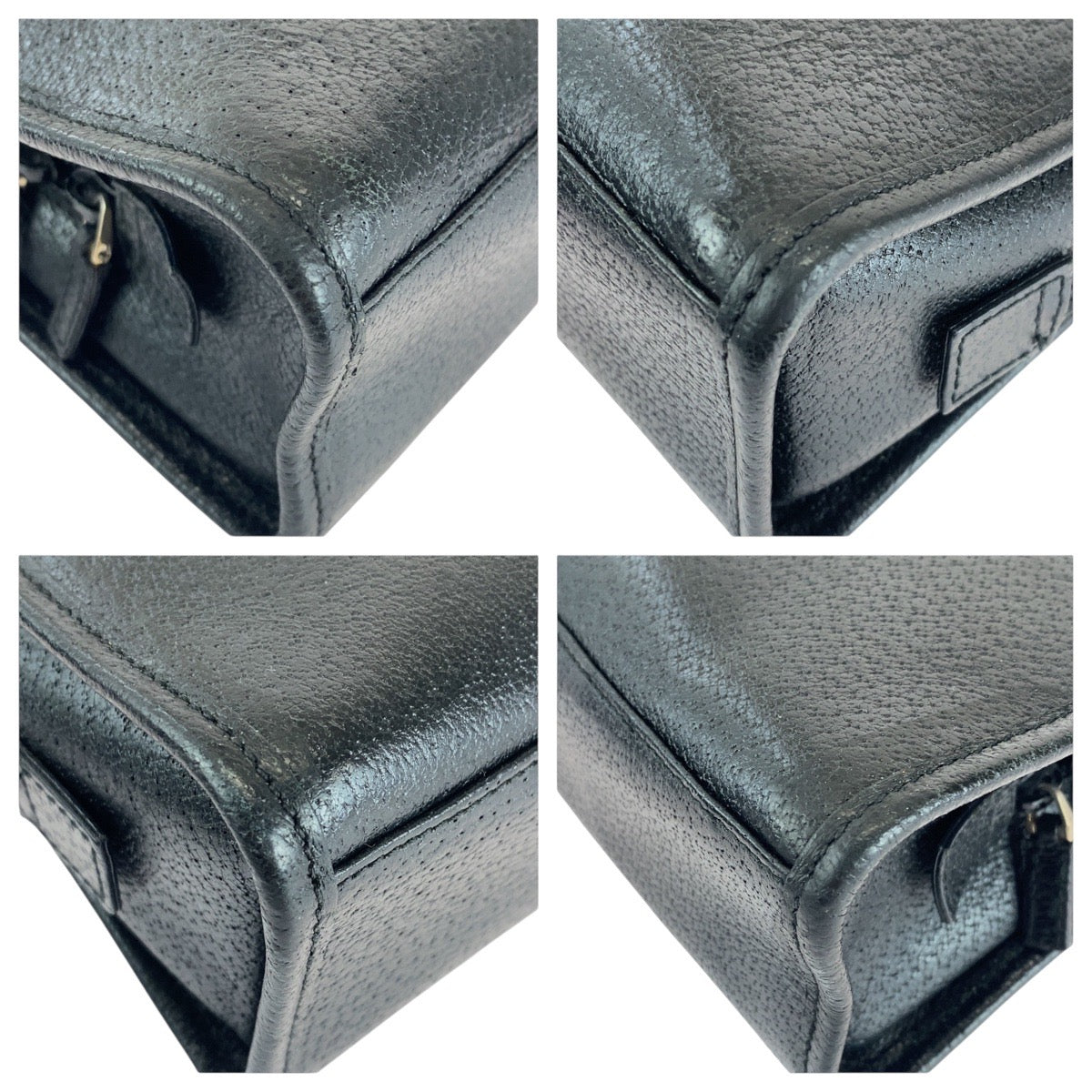 Gucci 002 SilverMetal Jackie Leather Black Tote Bag