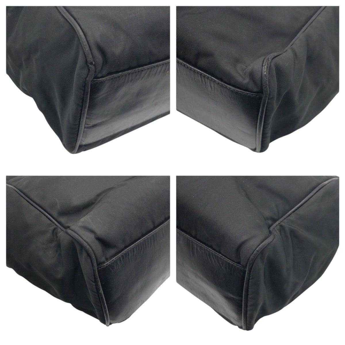 Prada Tessuto Triangle Tote Bag Nylon Logo
