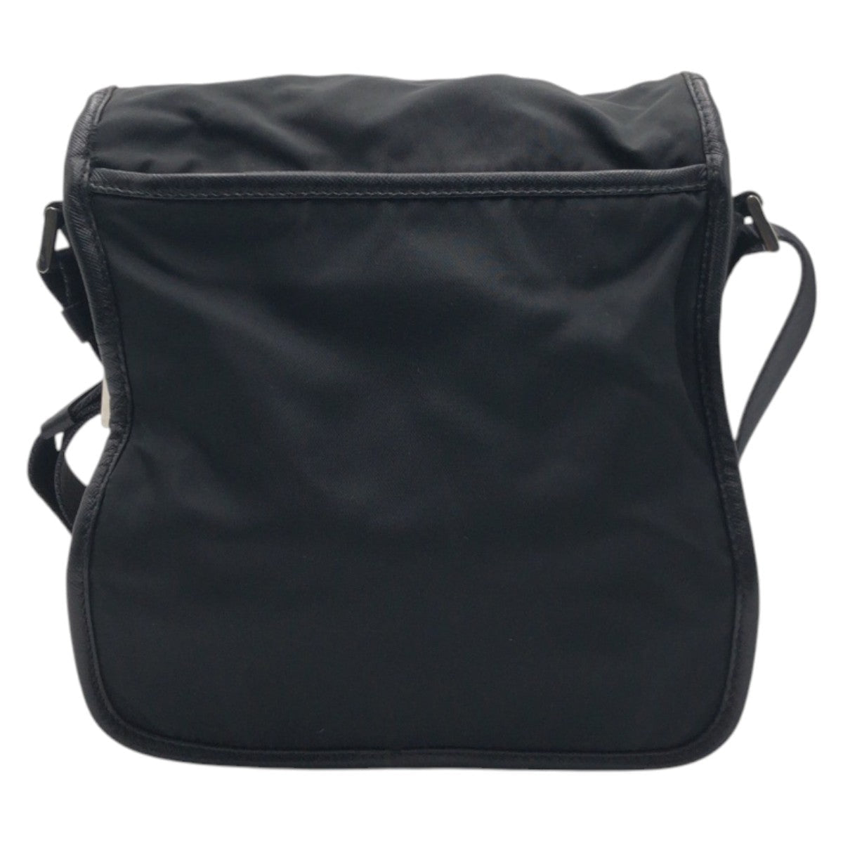 Shoulder Bag Test Triangular Logo Nylon Black