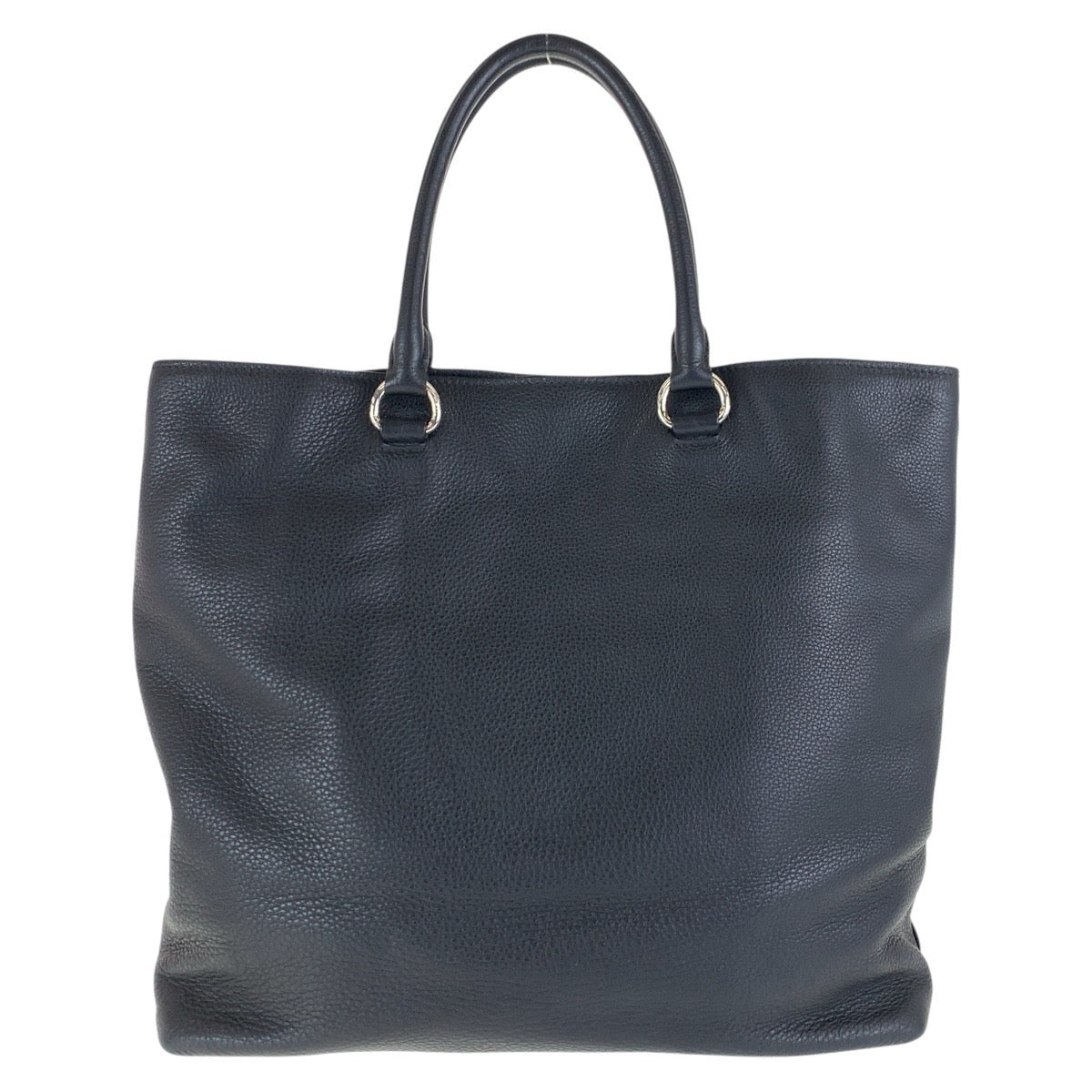 Tote Bag Silvermetal Vittero Dyno Triangle With Leather Black