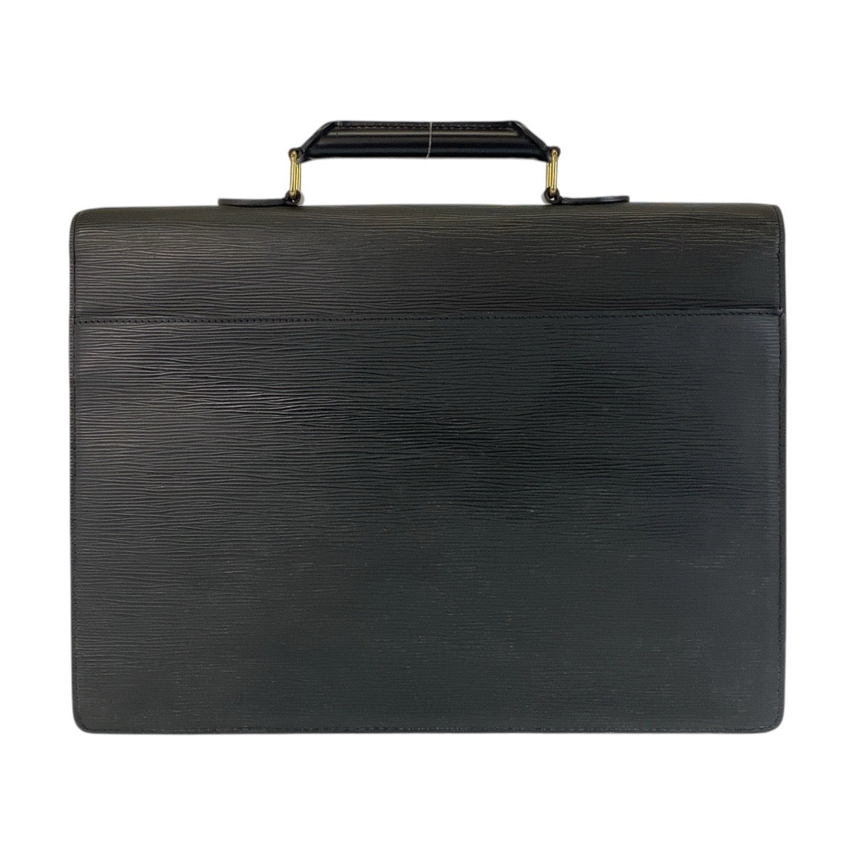 Louis Vuitton Business M54422 GoldMetal Epi Serviet Leather Black Handbag