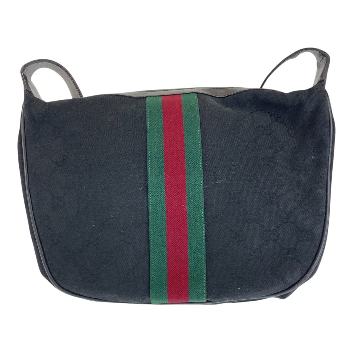 Gucci 10 2 GG , Multicolor Leather Canvas Black Gold Crossbody Bag