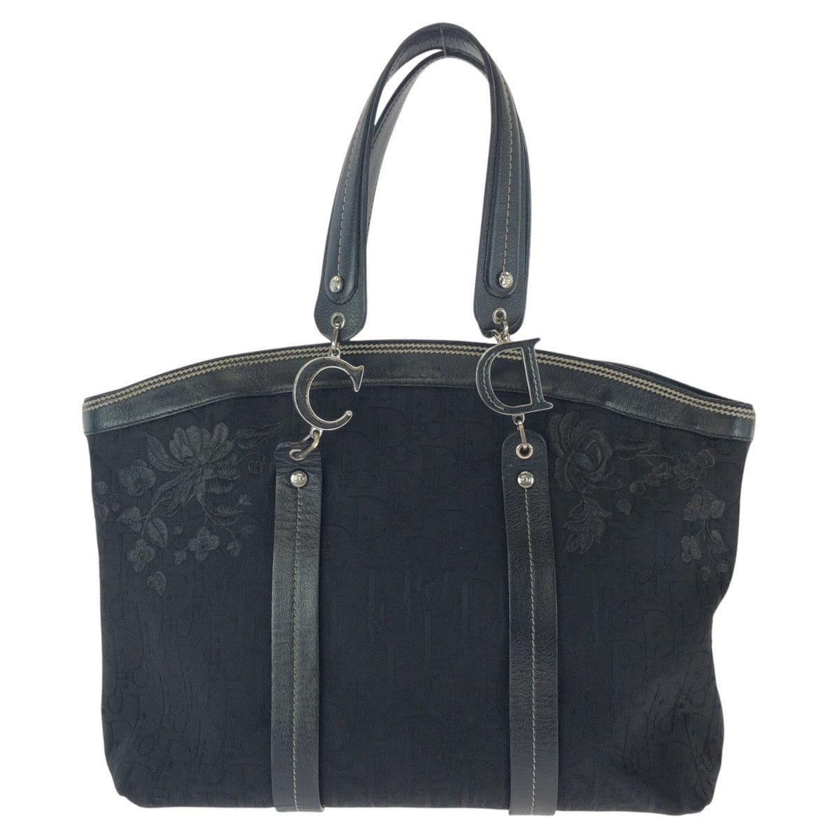 Dior Trotter 2Way Tote Bag Leather Canvas